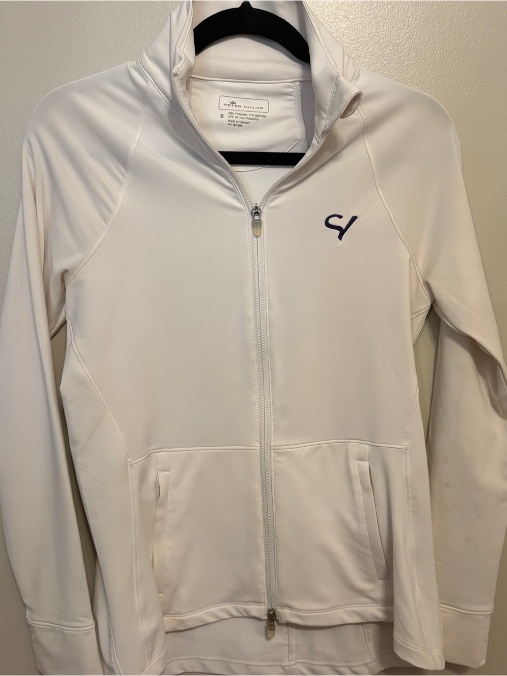 Peter Millar White Sand Valley Full-Zip Jacket